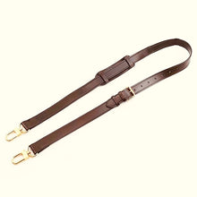 Load image into Gallery viewer, Darn Brown Leather Crossbody Replacement Strap for Damier Ebene Keepall, Speedy 1 inches