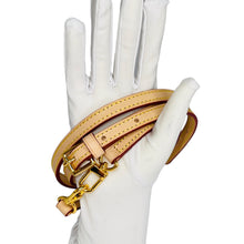 Load image into Gallery viewer, Darn Brown Leather Crossbody Replacement Strap for Damier Ebene Keepall, Speedy 1 inches