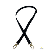 Load image into Gallery viewer, Leather Adjustable Purse Strap Replacement for Cross Body Bag Handbag Black color 1.8cm