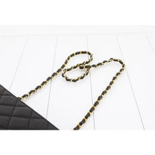 Load image into Gallery viewer, Chanen Diana Lambskin black quilted flap