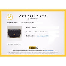 Load image into Gallery viewer, Chanen Diana Lambskin black quilted flap