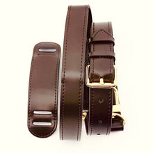 Load image into Gallery viewer, Darn Brown Leather Crossbody Replacement Strap for Damier Ebene Keepall, Speedy 1 inches