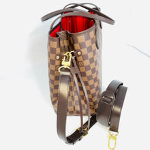 Load image into Gallery viewer, Darn Brown Leather Crossbody Replacement Strap for Damier Ebene Keepall, Speedy 1 inches