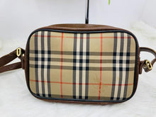 Load image into Gallery viewer, Burberry Oval Vintage Plaid Canvas Shoulder Bag