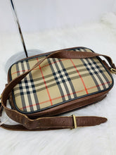 Load image into Gallery viewer, Burberry Oval Vintage Plaid Canvas Shoulder Bag