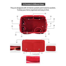 Load image into Gallery viewer, Purse Organizer Insert with zipper handbag & Tote Shaper fit Speedy 25, NeverfulPM Medium size