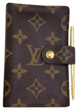 Load image into Gallery viewer, Louis Vuitton Brown Pocket Agenda Cover Wallet