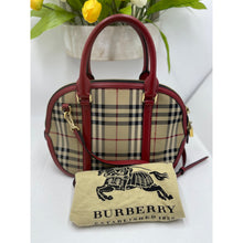 Load image into Gallery viewer, Burberry Top Handle bag with crossbody strap
