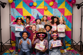 Photo booth with kids 