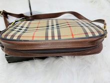 Load image into Gallery viewer, Burberry Oval Vintage Plaid Canvas Shoulder Bag
