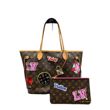Load image into Gallery viewer, Louis Vuitton Neverfull MM with Pouch Limited Edition World Tour

