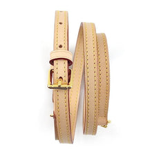 Load image into Gallery viewer, Darn Brown Leather Crossbody Replacement Strap for Damier Ebene Keepall, Speedy 1 inches
